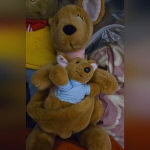 Vintage Disney Kanga & Roo plush Disneyland Baby roo is removable and little NW